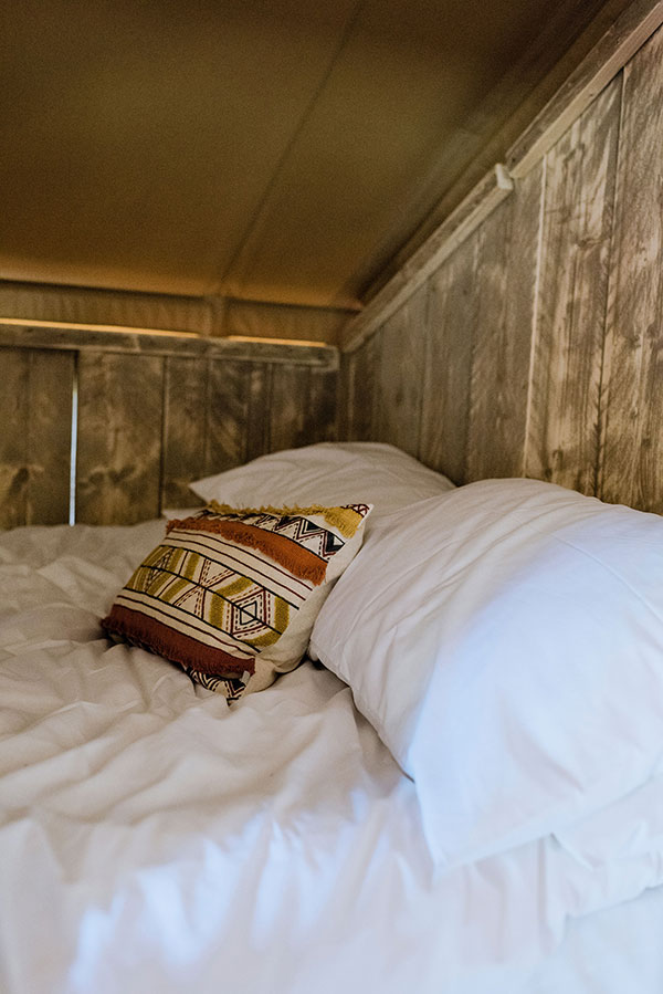 Glamping Safari Tent Cabin Bed